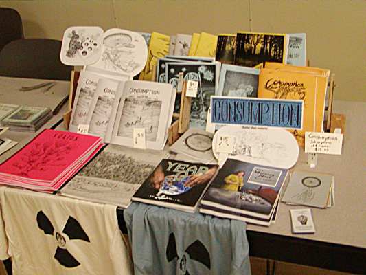 Table at the Zine Symposium 2004